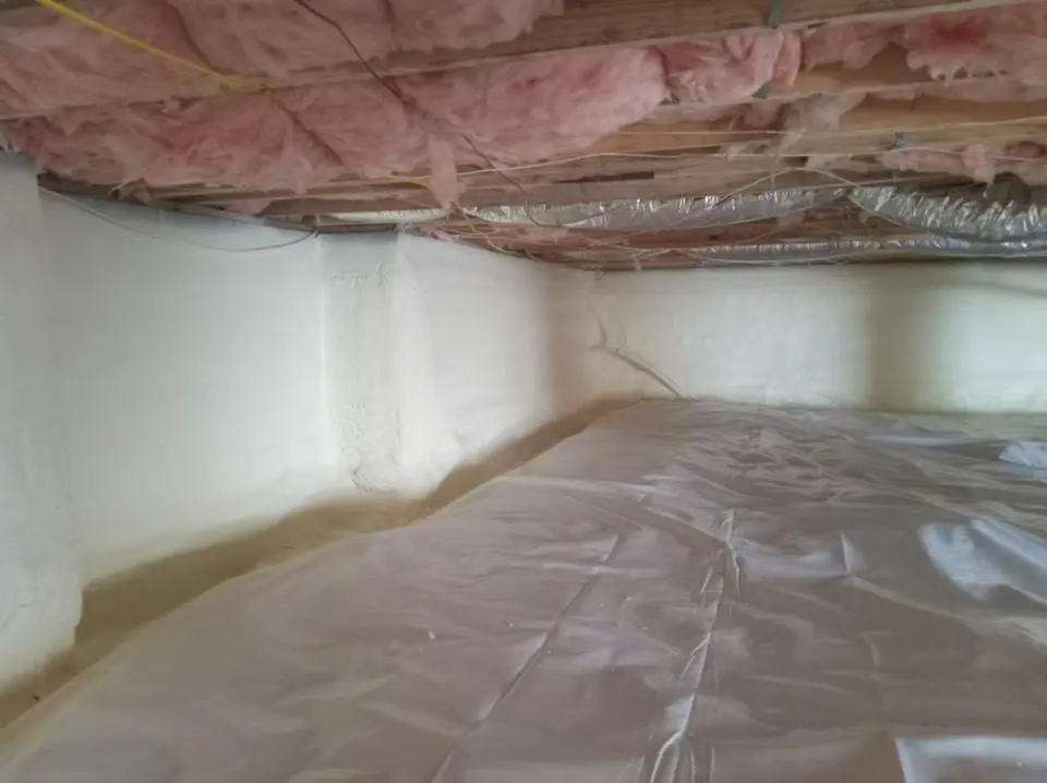 Crawl space encapsulation with closed-cell spray foam for Metal Roof Coating in Tallahassee